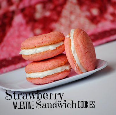Strawberry Sandwich Cookies