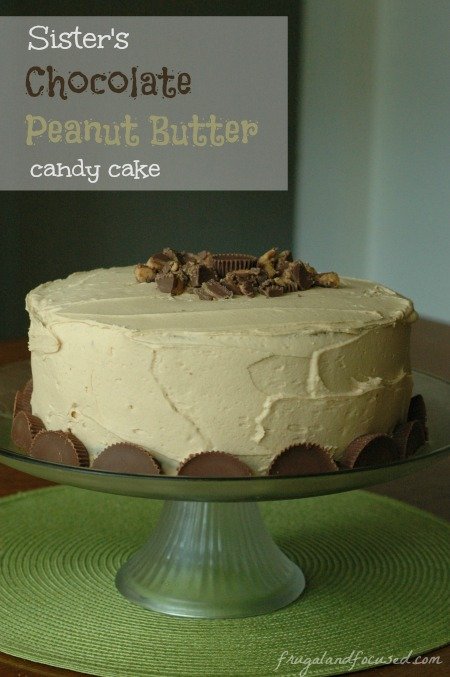 Chocolate Peanut Butter Candy Cake