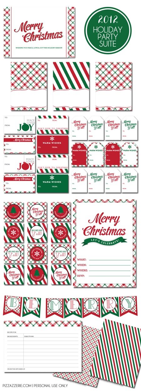 free printable holiday tags recipe cards amp more simply recipe tags