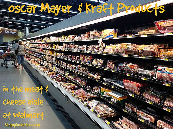 Oscar Mayer and Kraft Products at Walmart
