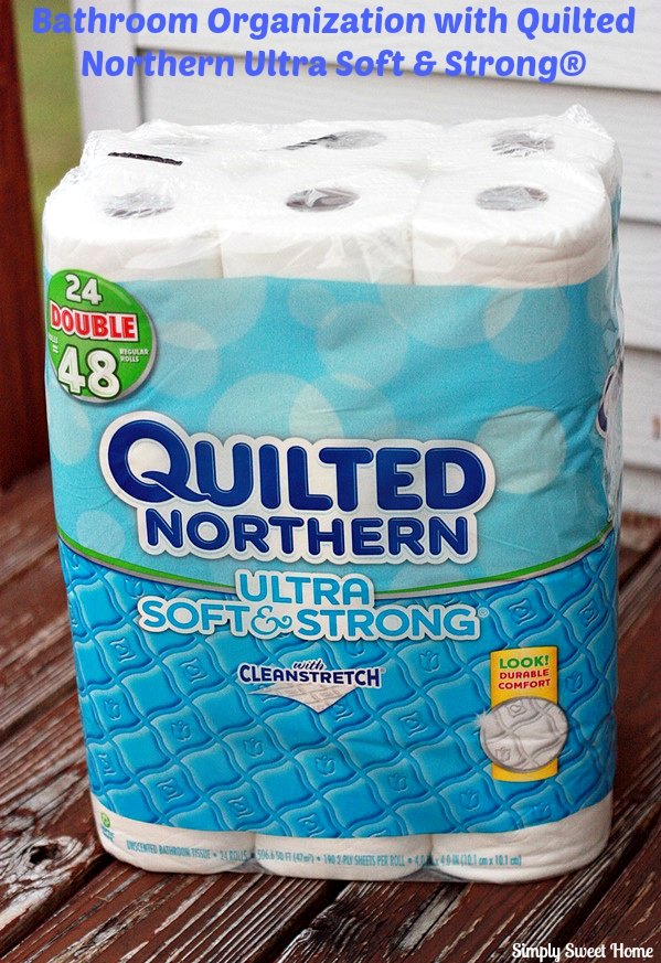 Bathroom Organization with Quilted Norther Ultra Soft and Strong