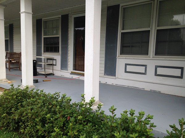 Easy Home Makeover Projects Part 1 Painting The House Simply For The Porch Floor We Used Glidden Paint In Dark Grey Got This At About 25 Was Painted With A Roller And Then I Brush